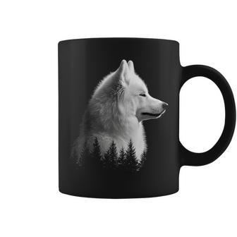 サモエド 犬 グラフィック ペット イラスト サモエド コーヒーマグ - Kawaiitshirt