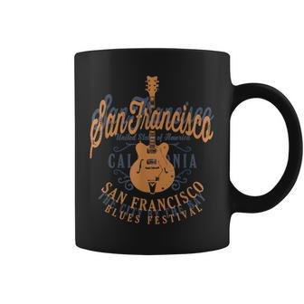 サンフランシスコ・ブルース アメリカンミュージックフェスティバル クール ビンテージ コーヒーマグ - Kawaiitshirt