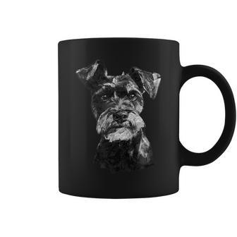 シュナウザー 顔 かわいい 犬好き 男性 女性 黒 白 コーヒーマグ - Kawaiitshirt