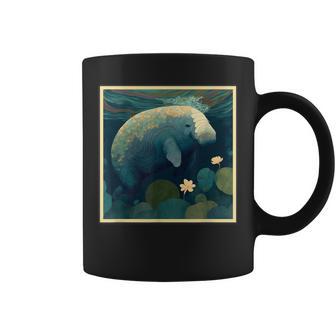 シュールレアリズム 日本画マナティー コーヒーマグ - Kawaiitshirt