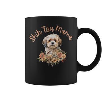 シーズーママ、シーズーママ、犬のお母さん、母の日、シーズー。 コーヒーマグ - Kawaiitshirt