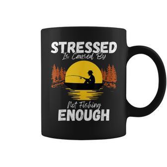ストレスはファニーバスフライを十分に釣らないことが原因です コーヒーマグ - Kawaiitshirt
