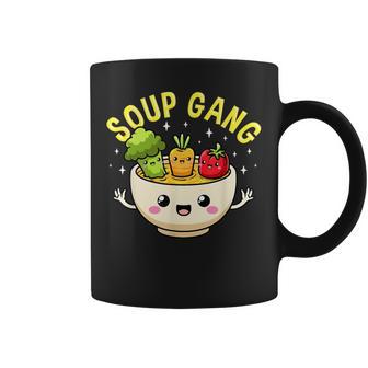 スープギャング かわいい 野菜 ボウル入り かわいい 料理 楽しい コーヒーマグ - Kawaiitshirt
