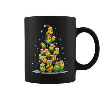 セキセイインコのクリスマス ツリー 面白いセキセイインコ ホリデー セキセイインコ コーヒーマグ - Kawaiitshirt