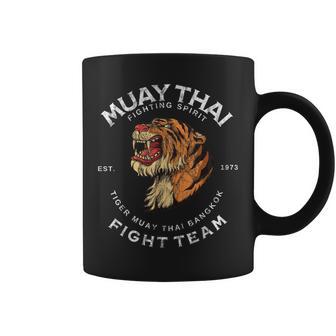 タイガー ムエタイ バンコク ジム レトロ ヴィンテージ コーヒーマグ - Kawaiitshirt