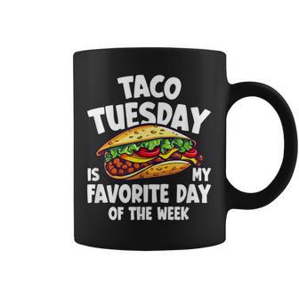 タコ・チューズデーは1週間のうちで一番好きな日 Taco Tuesday Is My Favorite Day コーヒーマグ - Kawaiitshirt
