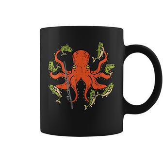 タコ釣り 面白い釣りフィアマンアングラーメンズ レディース キッズ コーヒーマグ - Kawaiitshirt
