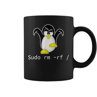 タックスlinuxペンギン須藤rm Rfコンピュータフリークハッカー コーヒーマグ - Kawaiitshirt