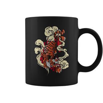 タトゥースタイル 伝統的な日本の虎 中国新年 コーヒーマグ - Kawaiitshirt