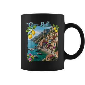 チャオ・ア・ベラ イタリア アマルフィ海岸 ポジターノ地中海 コーヒーマグ - Kawaiitshirt