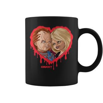 チャッキー＆ティファニーブリーディングハート コーヒーマグ - Kawaiitshirt