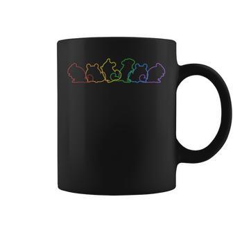 チンチラ Lgbt レインボー ロングテール チンチラ コーヒーマグ - Kawaiitshirt