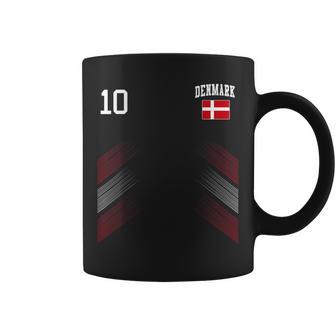 デンマーク サッカーファンジャージー デンマーク国旗 フットボール愛好家 コーヒーマグ - Kawaiitshirt