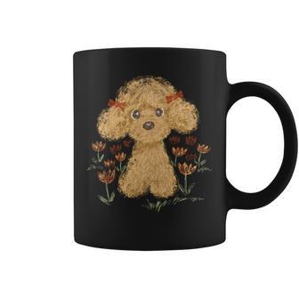 トイプードル かわいい いぬ 子犬 ペット おもしろ 動物 アート イラスト 長袖tシャツ コーヒーマグ - Kawaiitshirt