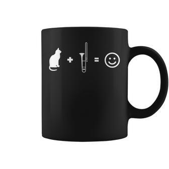 トロンボニストギフト猫とトロンボーンが大好き コーヒーマグ - Kawaiitshirt