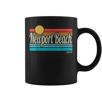 ニューポート ビーチ カリフォルニア レトロ サンセット サーフィン 旅行 ラブ サーフィン コーヒーマグ - Kawaiitshirt