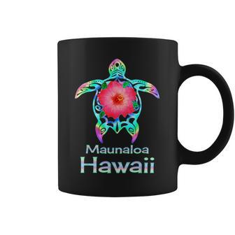 ハワイアン カラフル ウミガメ マウナロア ハワイ コーヒーマグ - Kawaiitshirt