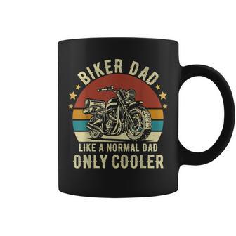 メンズ バイク愛好家かっこいいバイクライダー男性バイカーお父さん コーヒーマグ - Kawaiitshirt