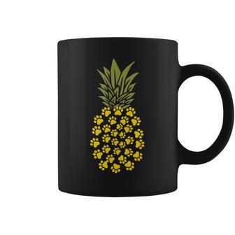 パイナップル猫の肉球プリント コーヒーマグ - Kawaiitshirt