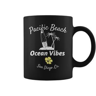 パシフィックビーチ サンディエゴ オーシャンバイブ コーヒーマグ - Kawaiitshirt