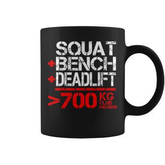 パワーリフティング700kgクラブメンブ Powerlifting 700 Kg Club Member コーヒーマグ - Kawaiitshirt