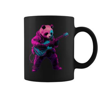 パンダプレイギター コーヒーマグ - Kawaiitshirt