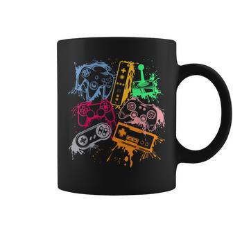 ビデオゲームコンソール コントローラー レトロ 80年代 90年代 アーケードゲーマー コーヒーマグ - Kawaiitshirt