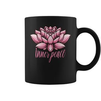 ピンクの蓮の花 曼荼羅 コーヒーマグ - Kawaiitshirt