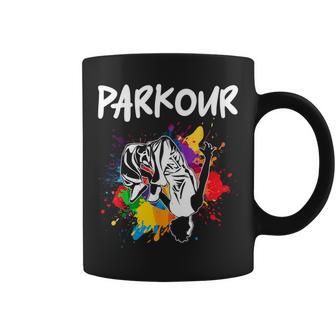 フリーランニング、ストリートワークアウト、フリースタイル、アクロバット、パルクール コーヒーマグ - Kawaiitshirt