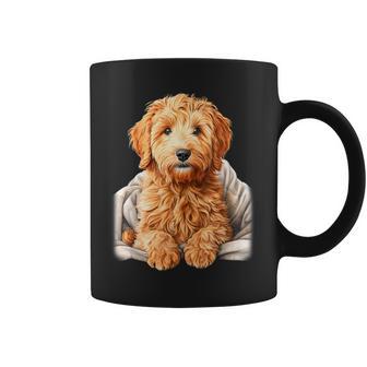 ブランキー付きのかわいいゴールデンドゥードル犬 コーヒーマグ - Kawaiitshirt