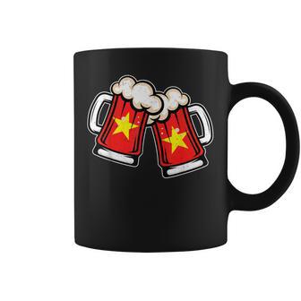 ベトナム国旗ビールジョッキ クールなベトナムビール コーヒーマグ - Kawaiitshirt