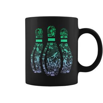 ボウリングピンtシャツ ボウラー用 コーヒーマグ - Kawaiitshirt