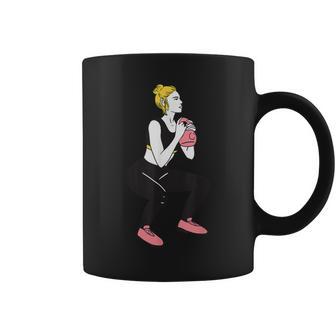 ボディービルダー 脚の日 女の子 ケトルベル フィットネス ボディービル コーヒーマグ - Kawaiitshirt