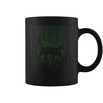 マトリックスキャットアートクール コーヒーマグ - Kawaiitshirt