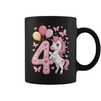 ユニコーン 4 誕生日 女の子 4 歳 馬 わたしは 4 コーヒーマグ - Kawaiitshirt