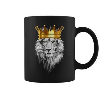 ライオンファンのための王冠を持つライオン コーヒーマグ - Kawaiitshirt