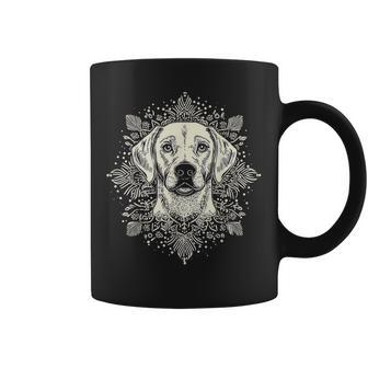ラブラドールレトリバー 犬 モチーフ ペット 曼荼羅 ラブラドールレトリバー コーヒーマグ - Kawaiitshirt