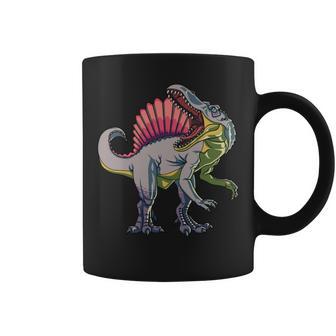 リアルなスピノサウルス 恐竜 先史時代の野生動物 長袖tシャツ コーヒーマグ - Kawaiitshirt