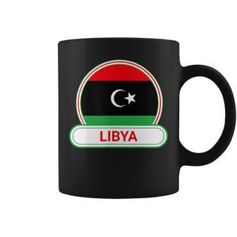 リビア国バッジ リビア国旗 コーヒーマグ - Kawaiitshirt