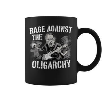 レイジ・アゲインスト・オリガーキー・バーニー・サンダースが抗議レジストと戦う コーヒーマグ - Kawaiitshirt