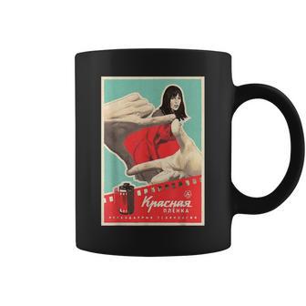 レッドカメラフィルムポスター 本物のソビエトアート コーヒーマグ - Kawaiitshirt