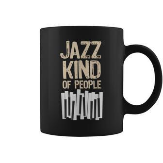 レトロ ジャズ 音楽愛好家 ピアノプレーヤー ミュージシャン キーボード コーヒーマグ - Kawaiitshirt