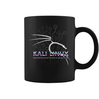 レトロ バックトラック Kali Linux デザイン ドラゴンとタグライン 長袖tシャツ コーヒーマグ - Kawaiitshirt