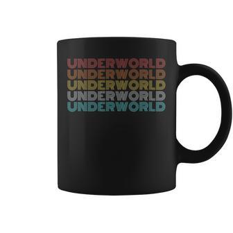 レトロ ヴィンテージ アンダーワールド 長袖tシャツ コーヒーマグ - Kawaiitshirt