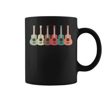 レトロな色のウクレレ ギター デザイン楽器 コーヒーマグ - Kawaiitshirt