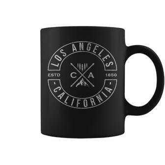 ロサンゼルス カリフォルニア 旅行 お土産 素朴なロサンゼルス コーヒーマグ - Kawaiitshirt