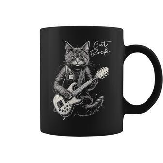 ロック・キャット I ギターを弾く猫 コーヒーマグ - Kawaiitshirt