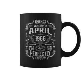 ヴィンテージ60歳の誕生日レジェンドは1966年4月に誕生しました。 長袖tシャツ コーヒーマグ - Kawaiitshirt