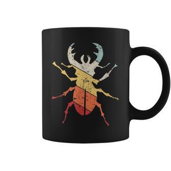 ヴィンテージレトロ カブトムシと昆虫昆虫学者ギフト カブトムシ コーヒーマグ - Kawaiitshirt