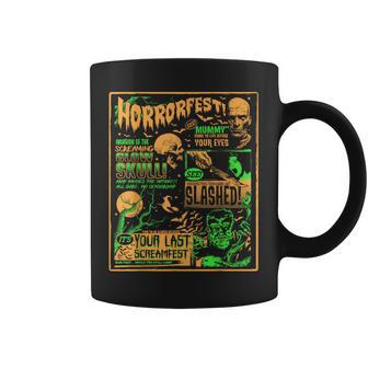 ヴィンテージ・ハロウィーン・クラシック・ホラー映画ポスター ホラーフェスト コーヒーマグ - Kawaiitshirt